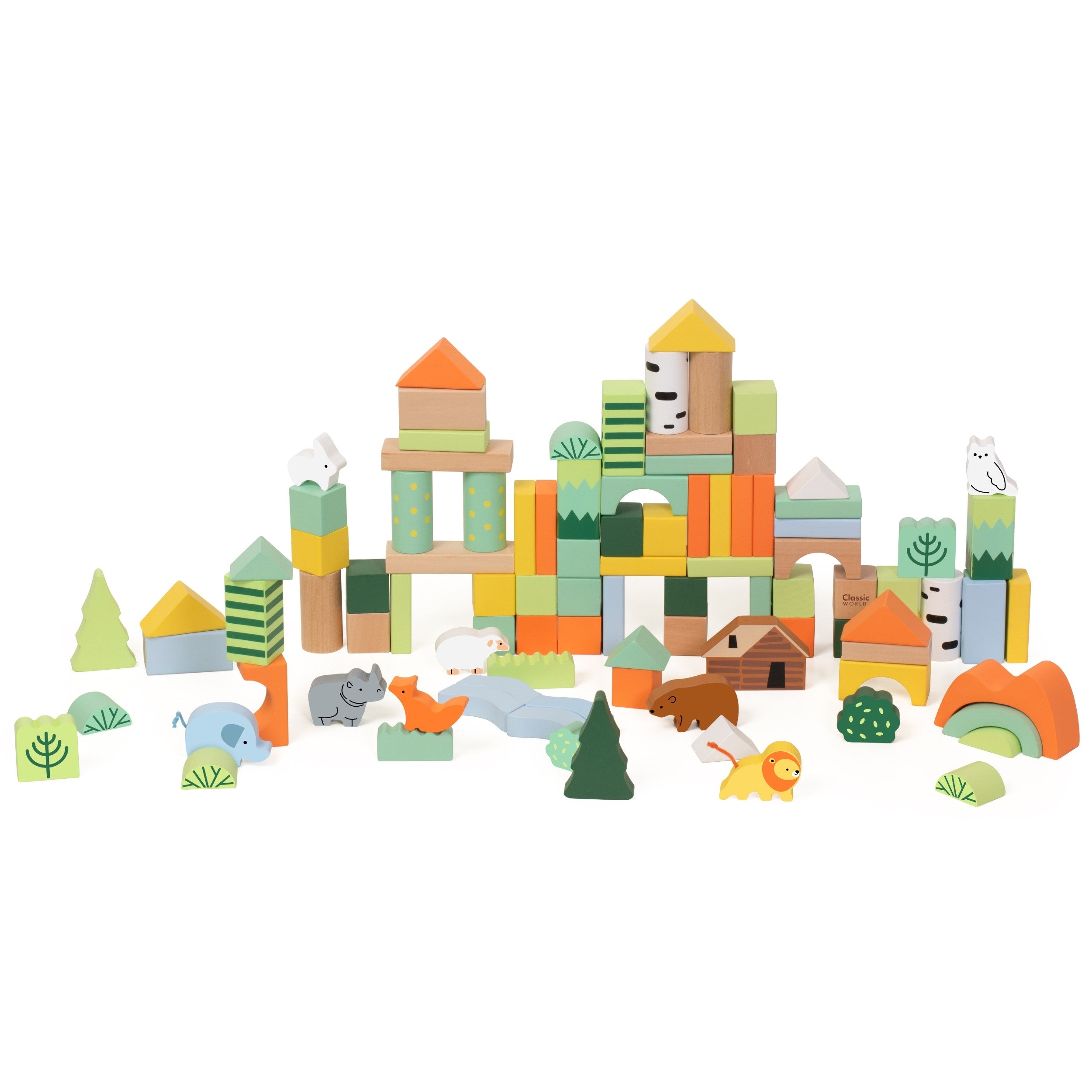Classic World Set Blocuri Din Lemn Forest World 100 Buc.