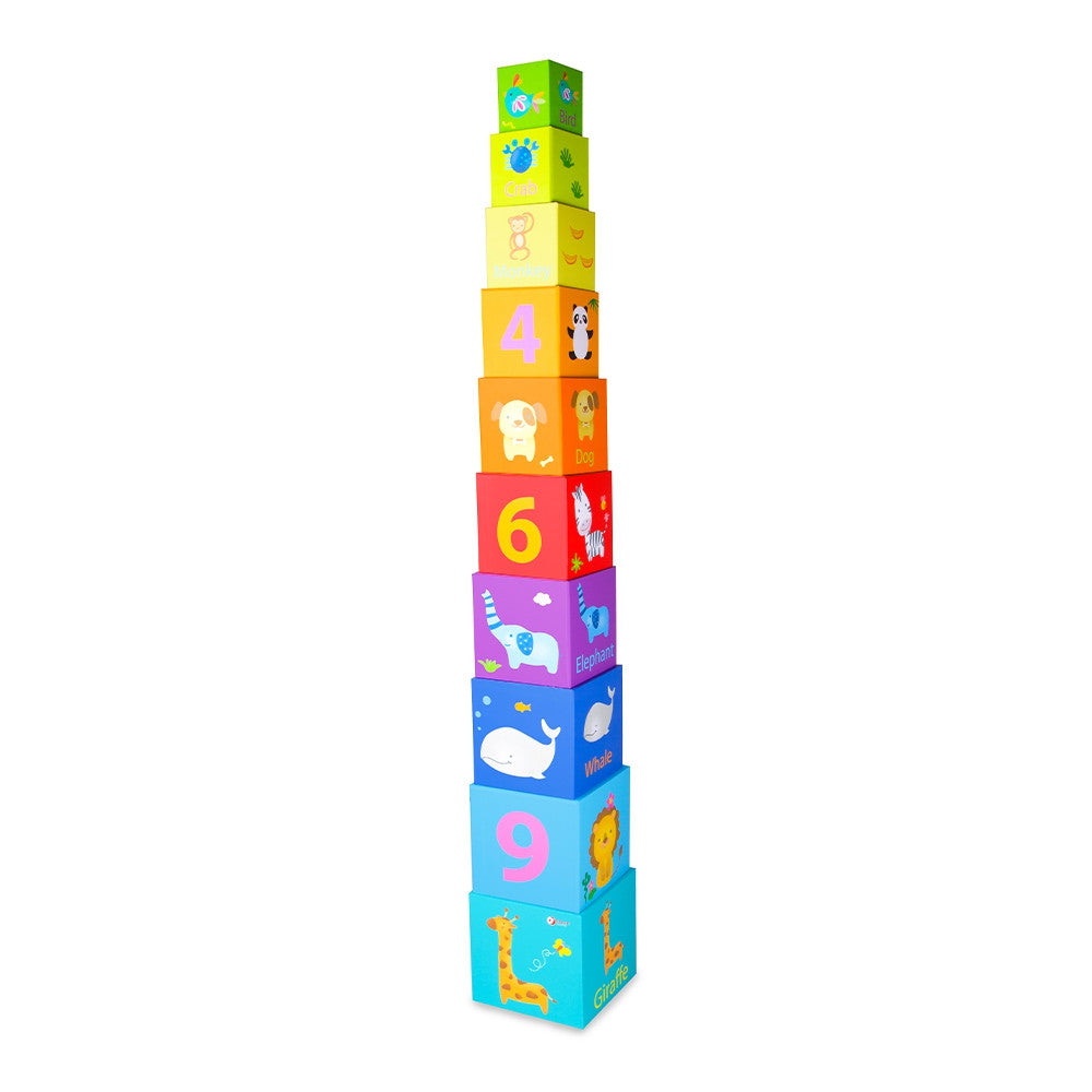 Klasyczny świat magiczne pudełko bloki Puzzle Tower Box zabawka edukacyjna