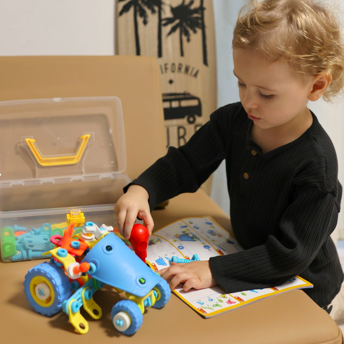 Woopie 6-in-1 bouwsteenset voor stuurpen