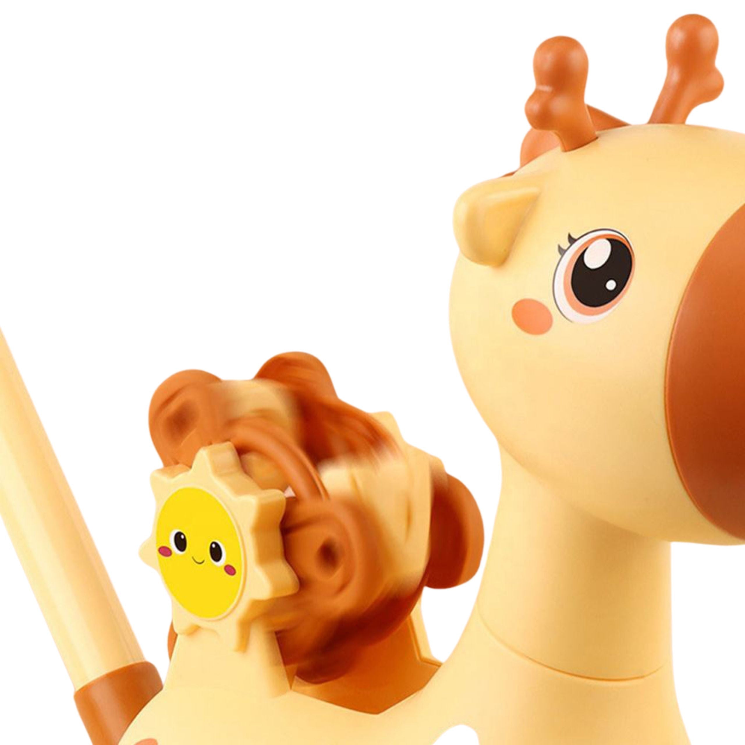 Máquina de burbujas 2 en 1 Woopie Giraffe Pusher para niños