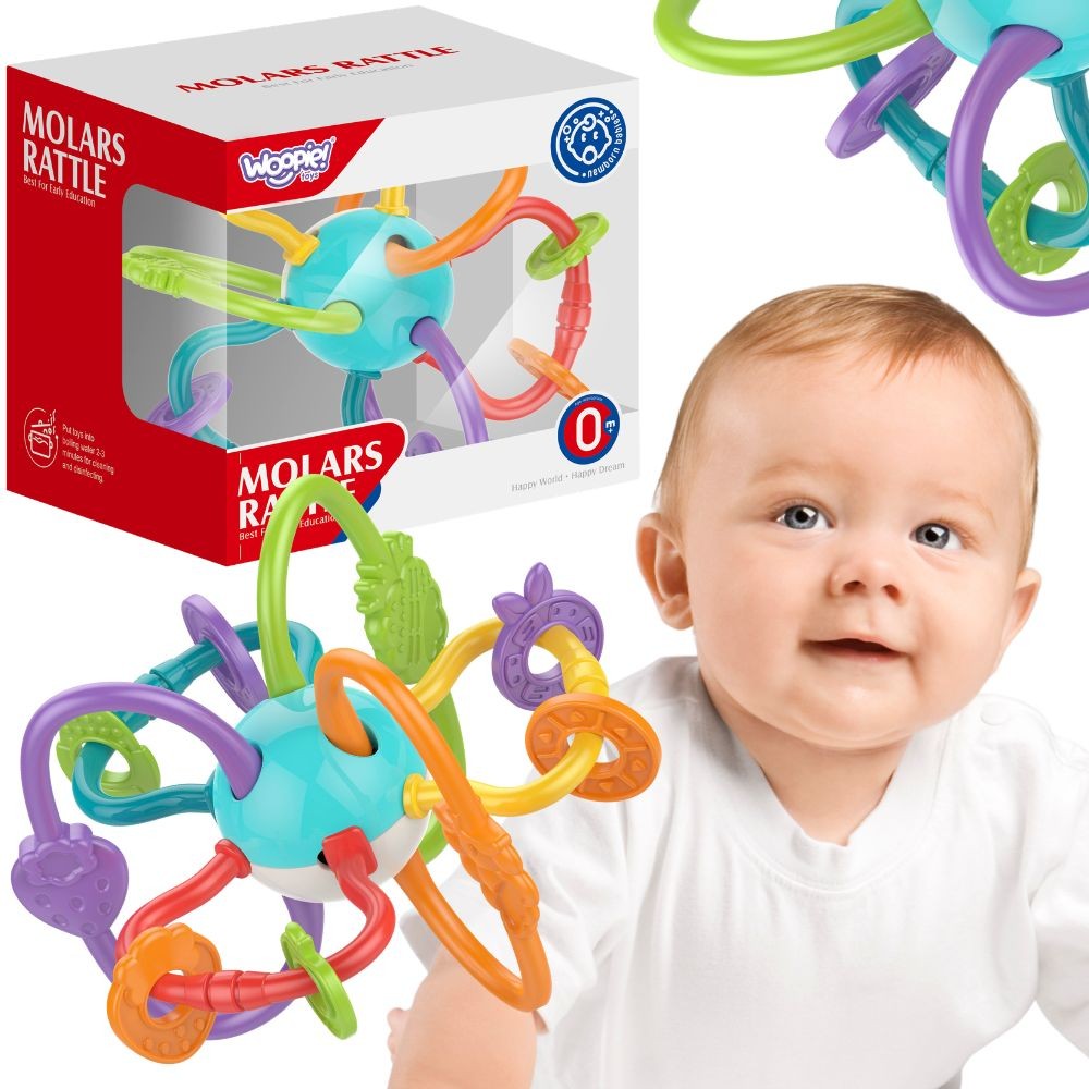 Woopie Baby Sanselegetøj Rangle Tandpleje 2i1
