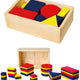 Дървени кубчета Dienes Геометрични фигури Viga Toys Монтесори