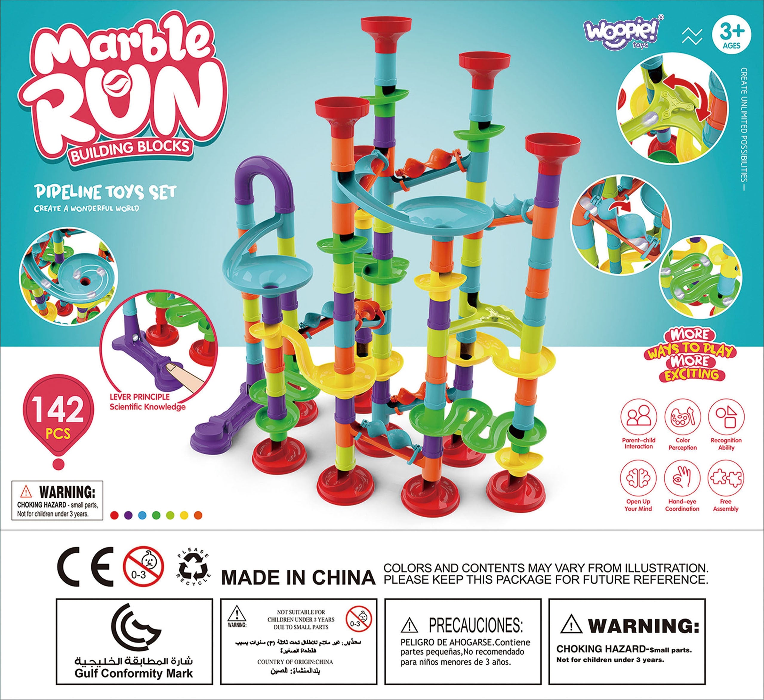Woopie Ball Track Spiral Set 142 Pcs.