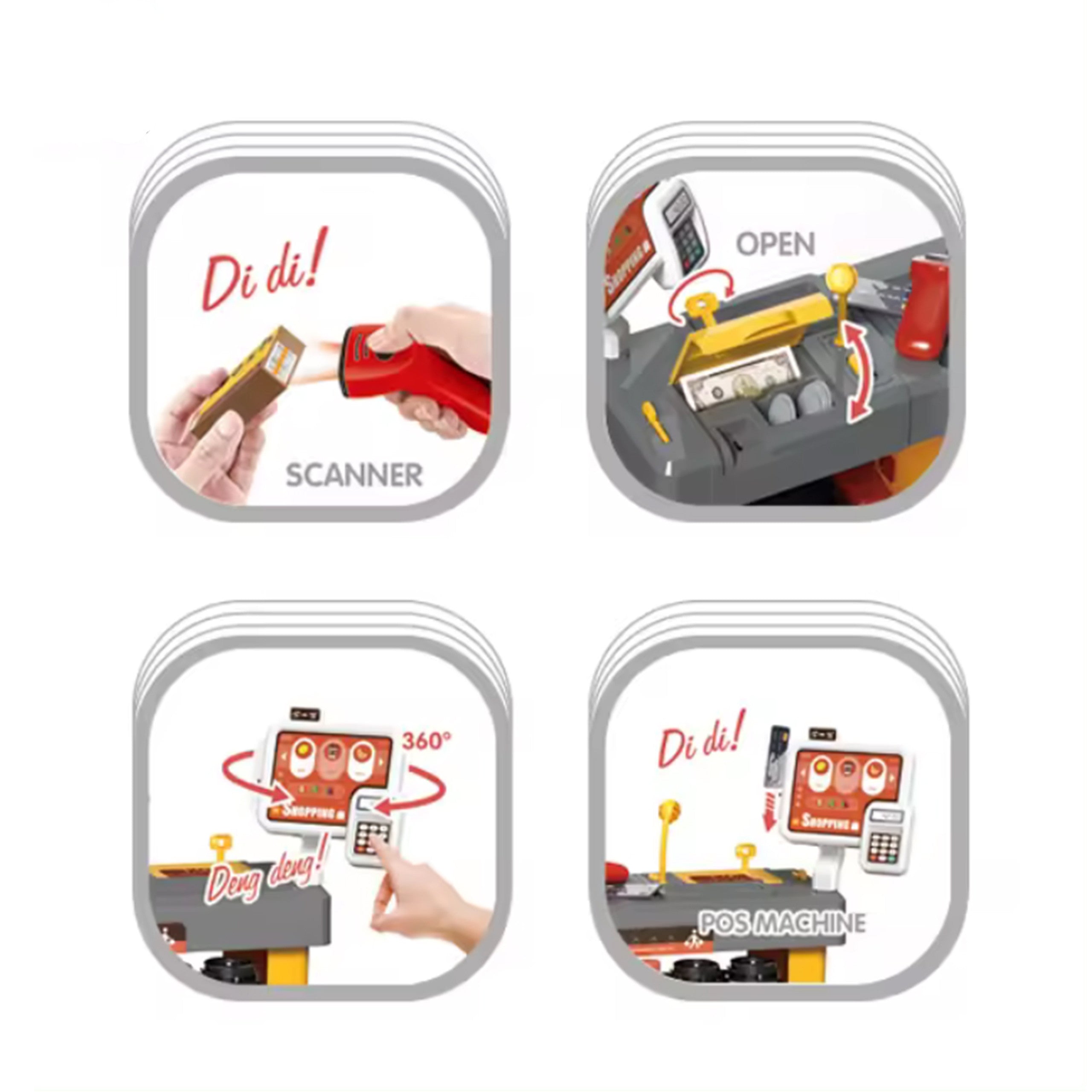 Woopie Interactive Supermarket For Children Accessories