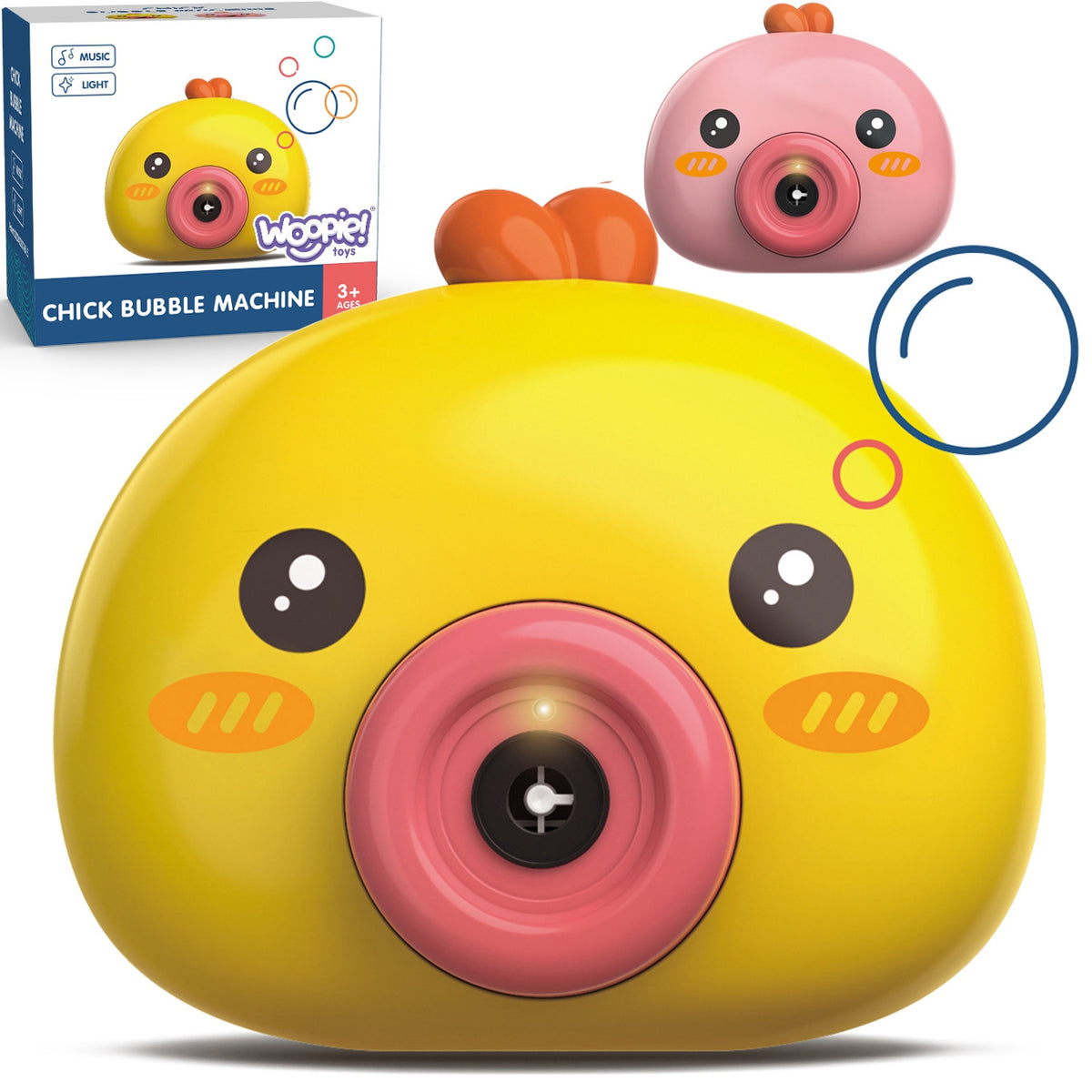 Machine à bulles Woopie Chick pour enfants