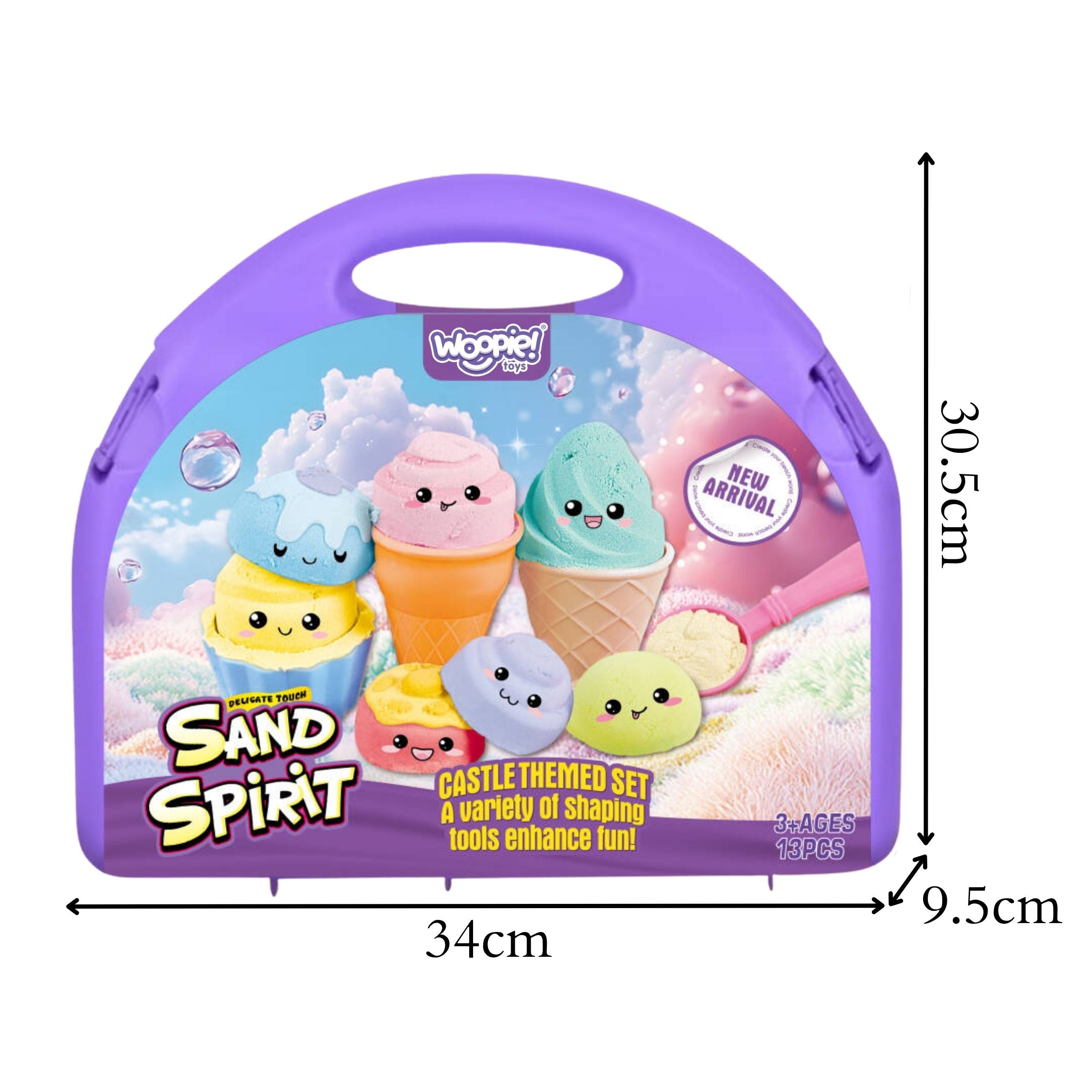 Sand Fairy Kinetic Sand Set Ice Cream Parlor 13 Pcs