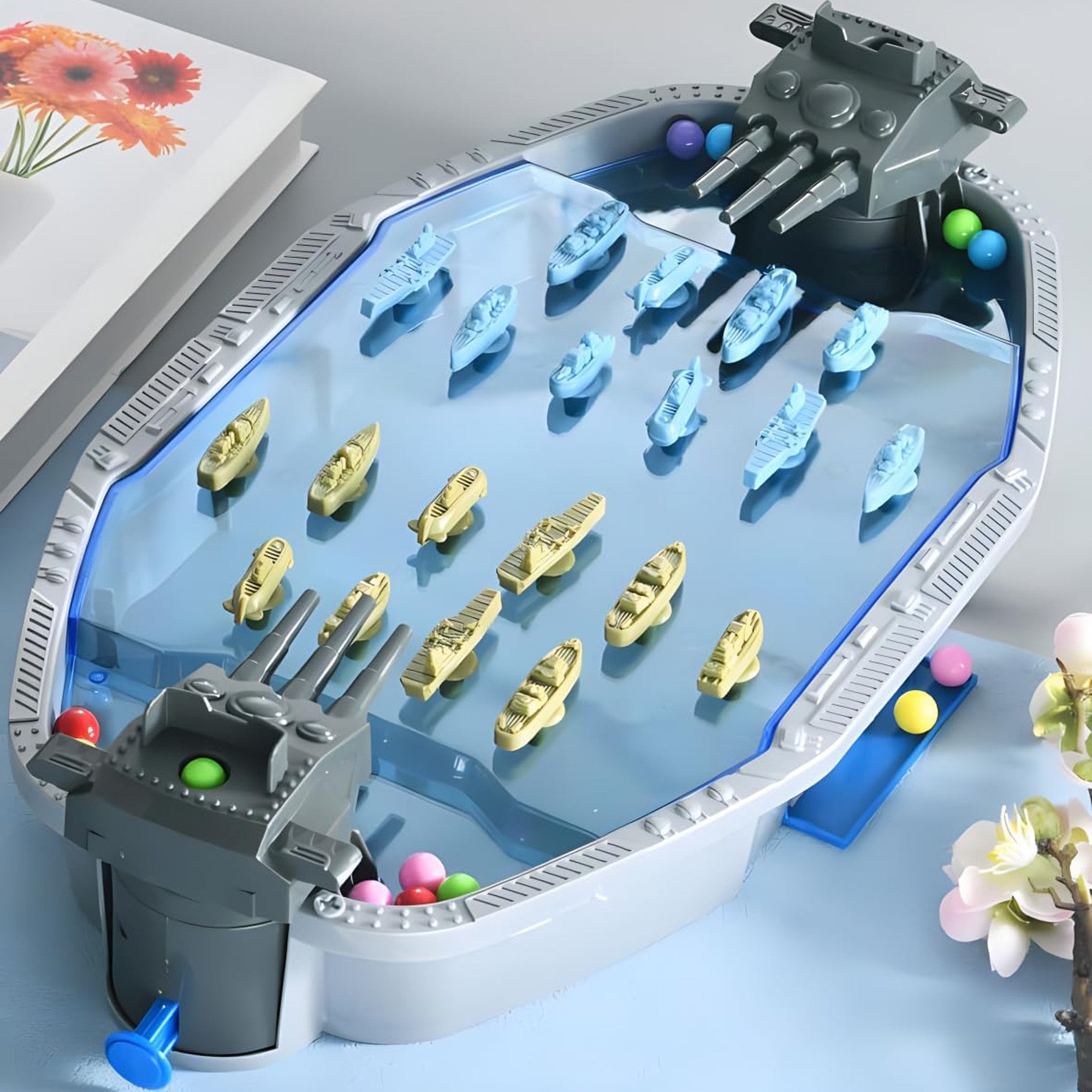 Woopie Arcade Game Naval Battle 3d Ships Ball Launcher