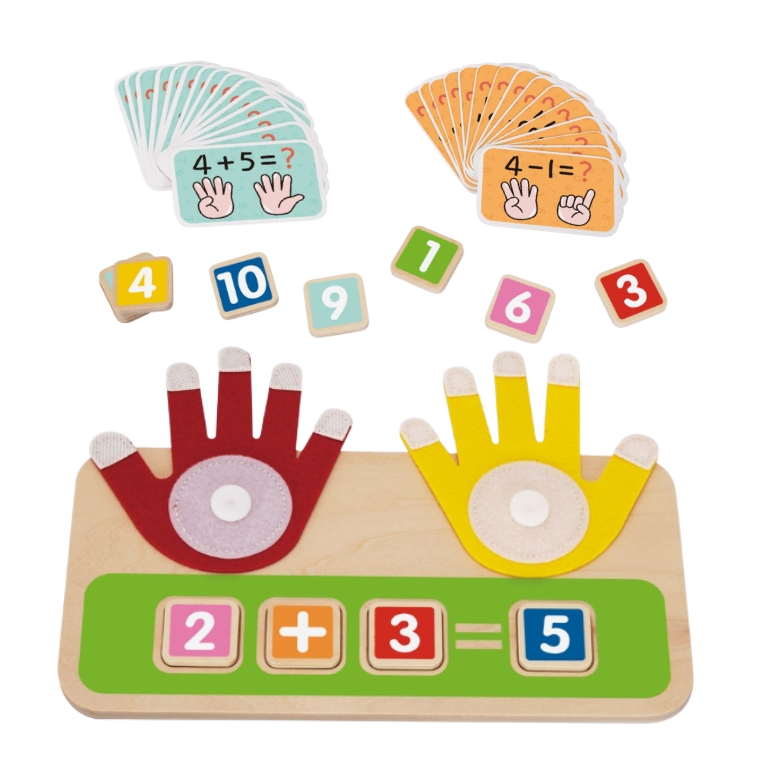 Tooky Toy Wooden Educational Toy For Learning Finger Counting Addition And Subtraction
