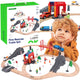 Tooky Toy Дървени електрически влакове Пожарна звукови ефекти 70 бр Fsc