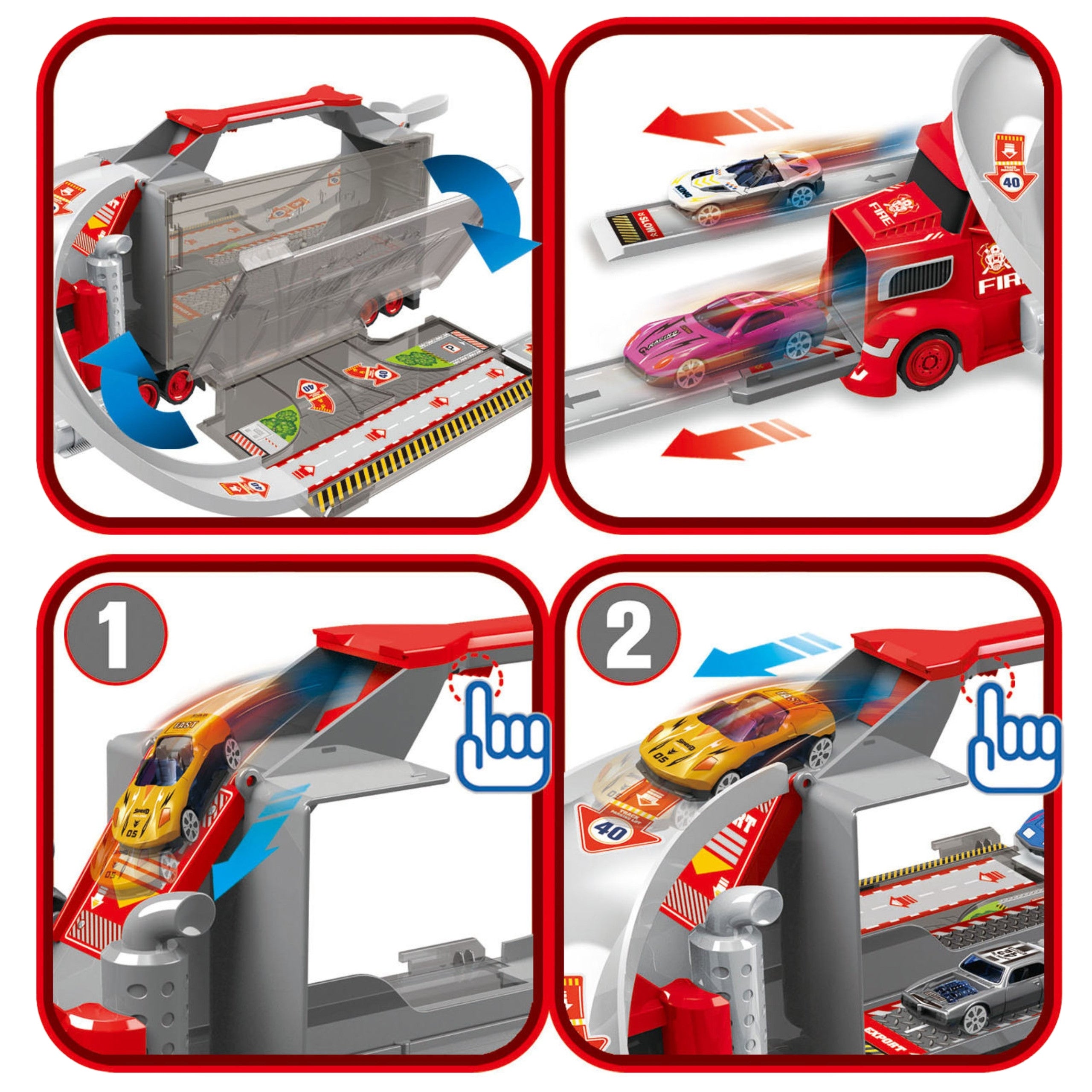 Woopie Truck Tow Truck Garage Race Track Set