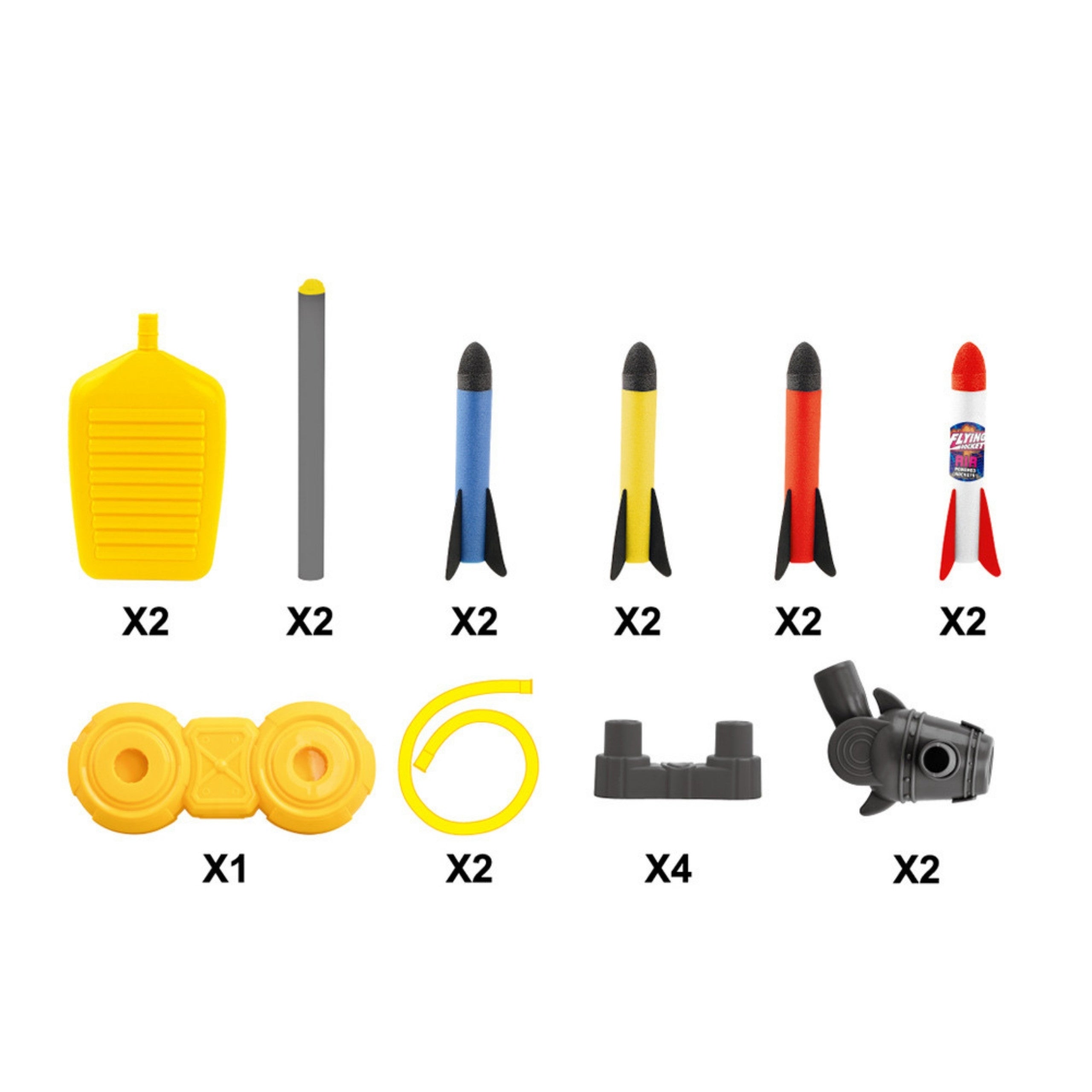 Woopie Double Foam Rocket Launcher 8pcs