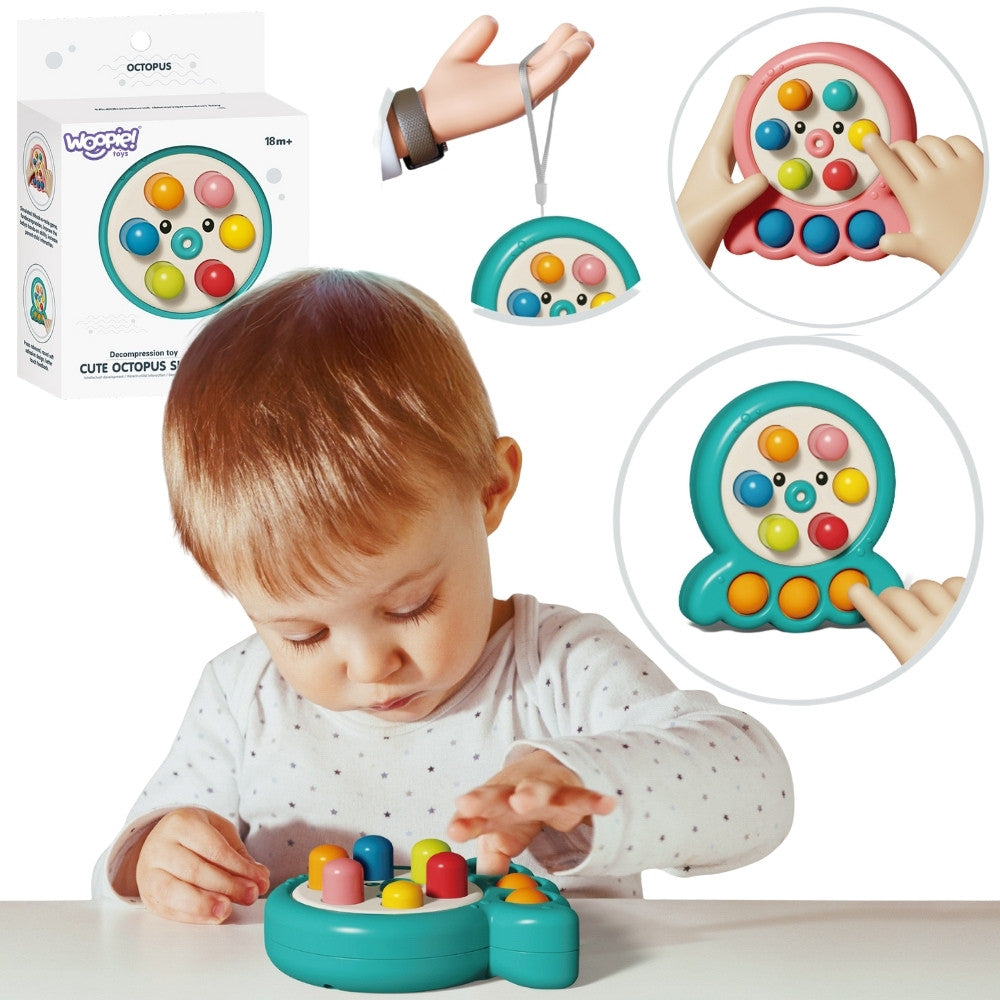 Аркадна игра Woopie Stick Mole String Octopus Green 2в1