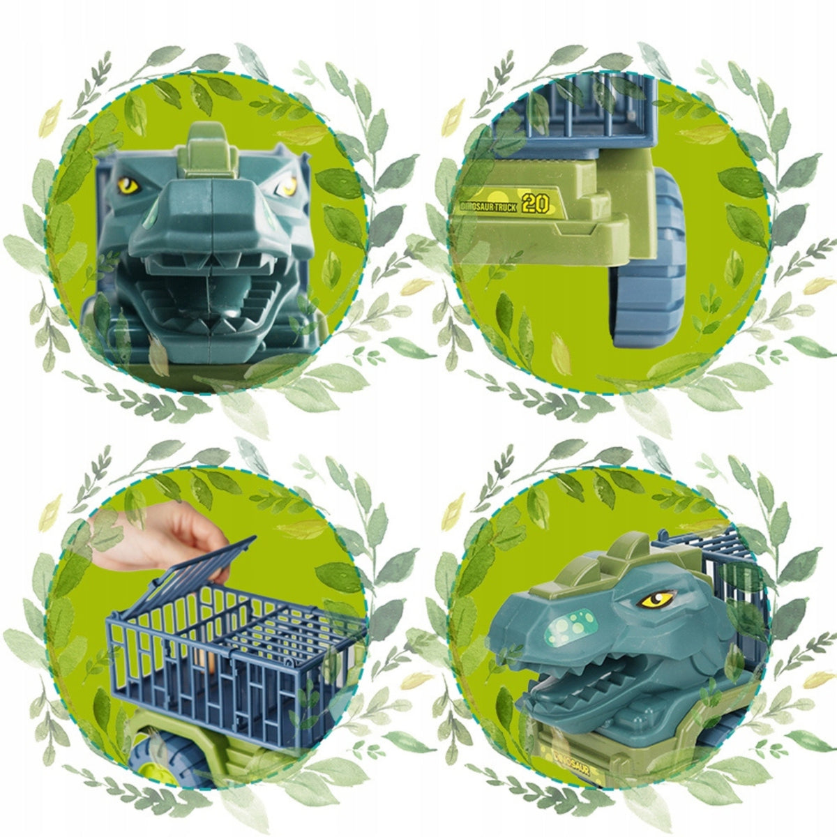 Woopie Dinosaur Truck Transporter figurák