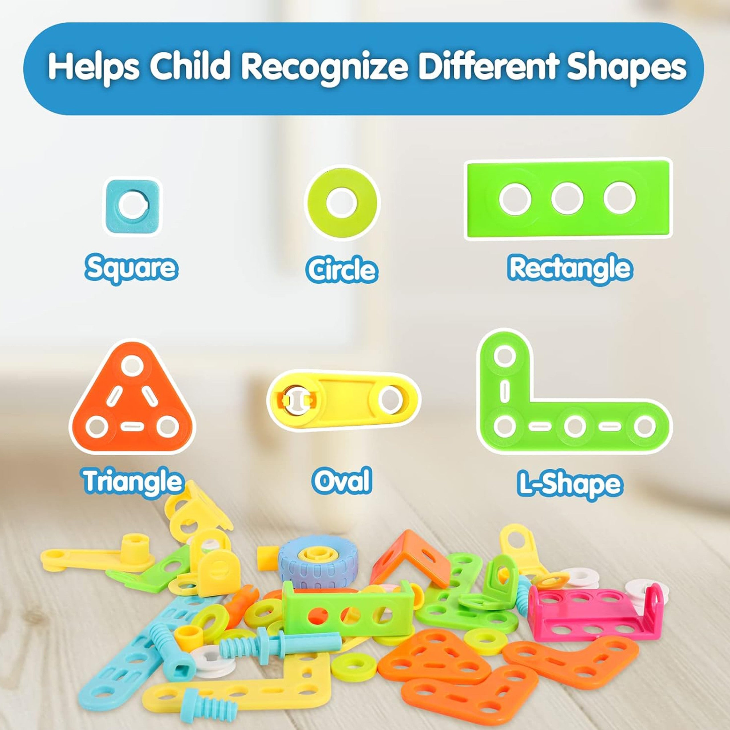 Woopie 6-in-1 Stem Vehicle Building Block Set