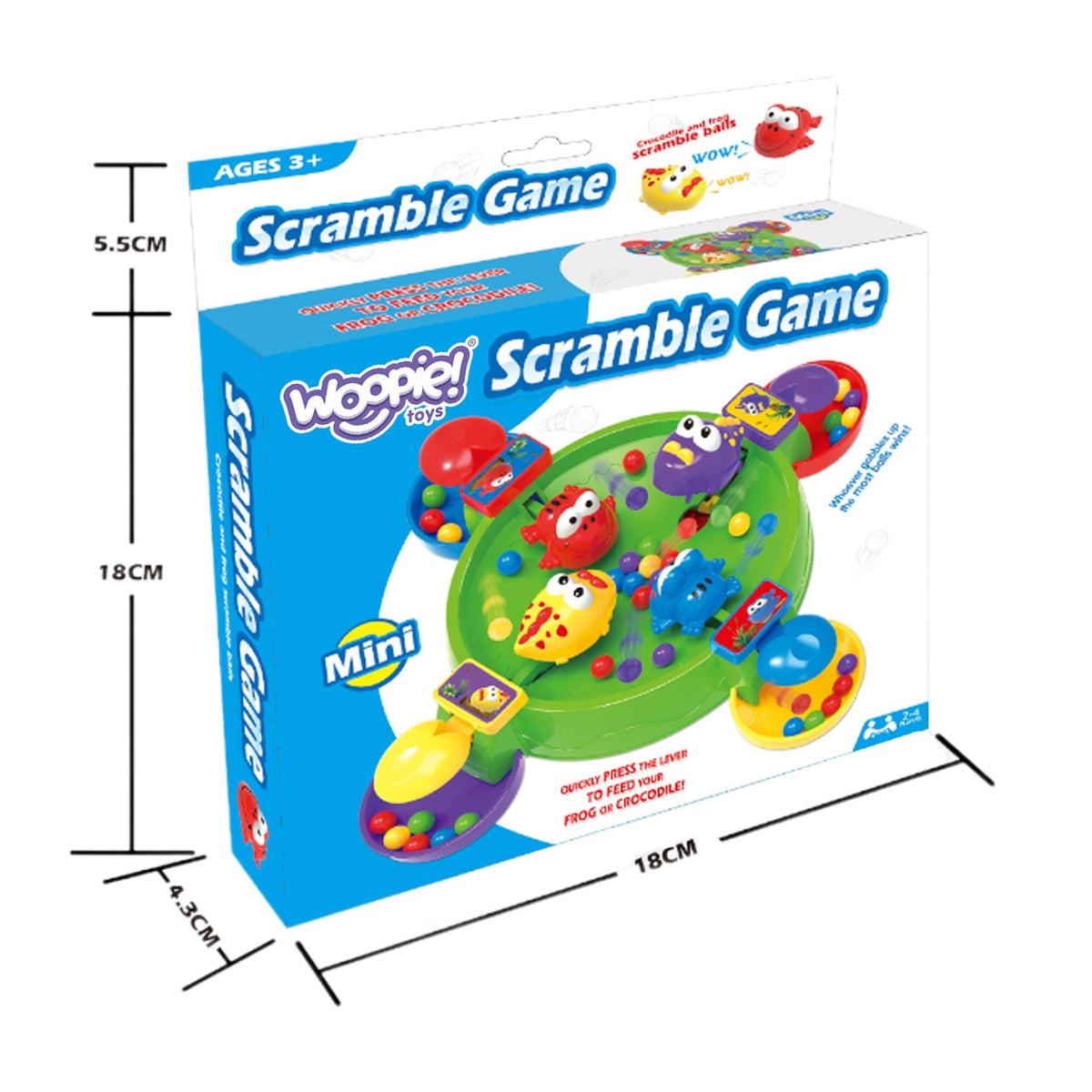 Woopie Arcade Társasjáték Hungry Happy Frog And Crocodiles 3+