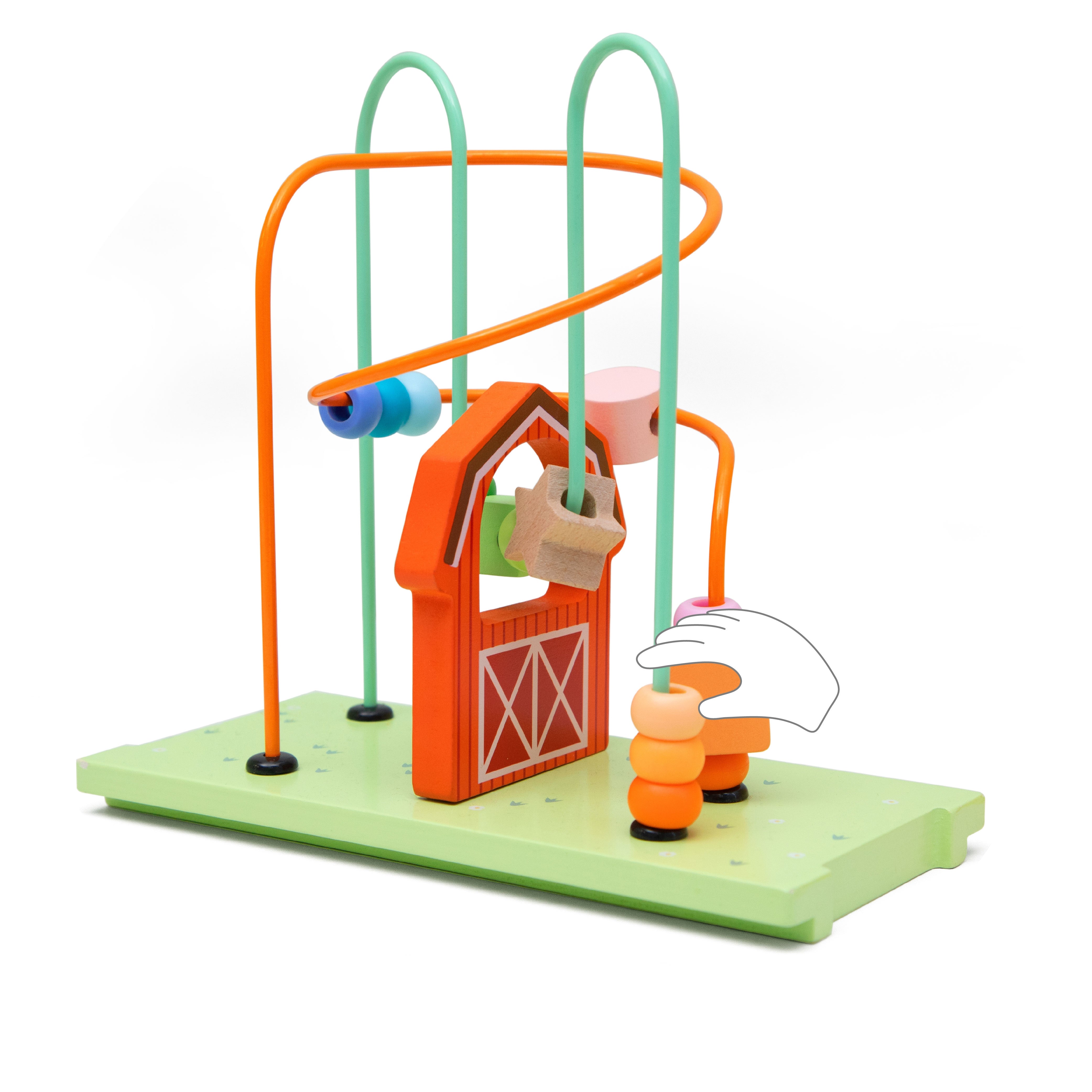 Klasická svetová Montessori kocka 10 v 1 Happy Farm Xxl