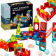 Woopie Magnetic Blocks Ball Track Light 75 Pcs.