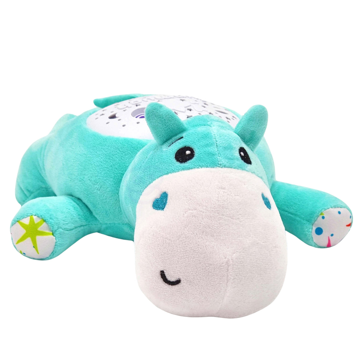Woopie Brinquedo fofinho para bebê 2 em 1 Projetor Sleeper Hippo
