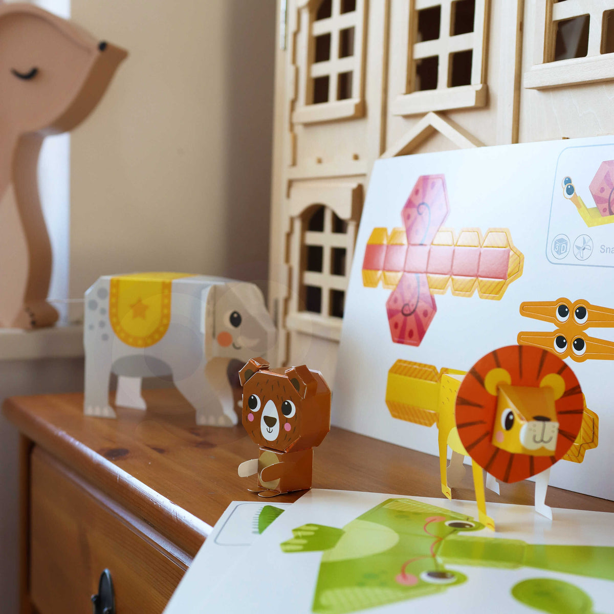 Woopie Art&fun gör-det-själv 3d Origami Creative Kit 10 djur