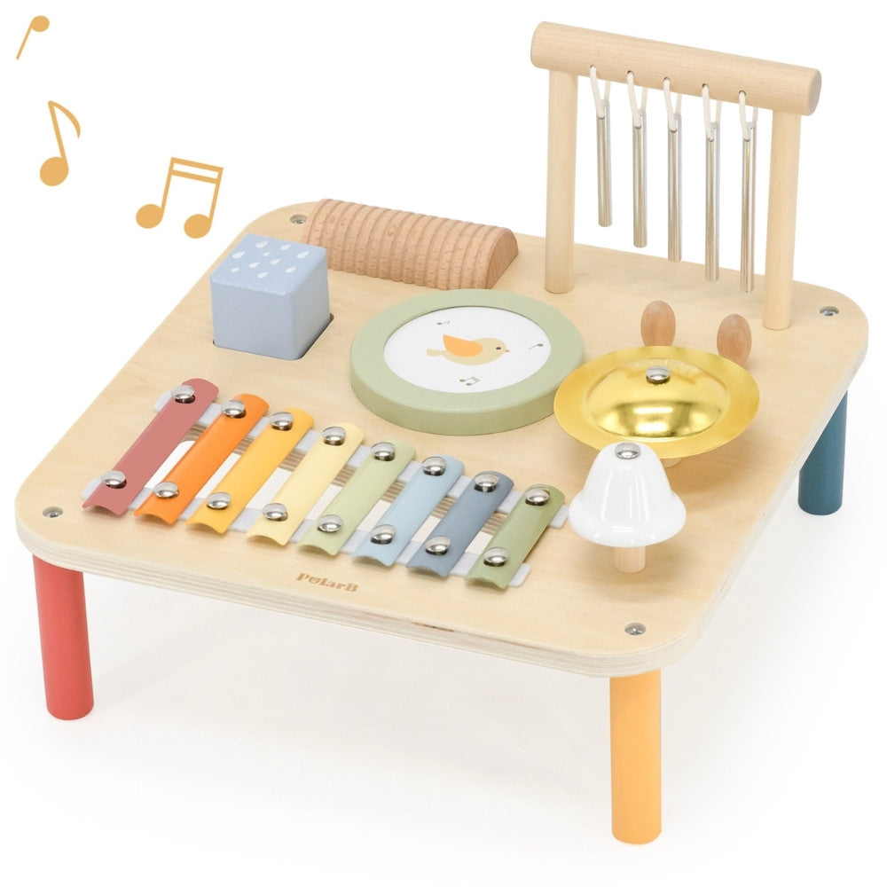 Table sensorielle musicale éducative en bois Viga 7 en 1