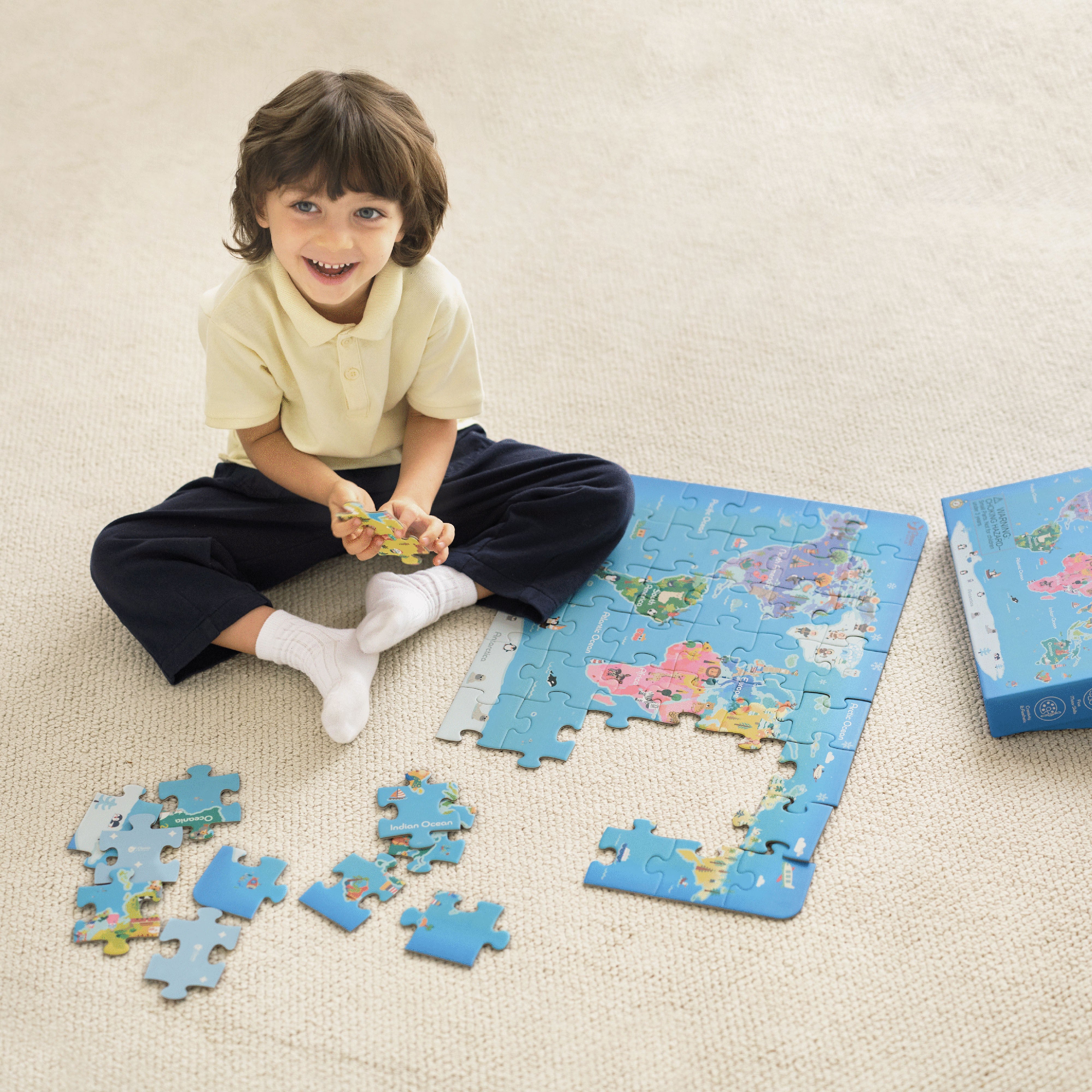 Classic World Puzzle World Map