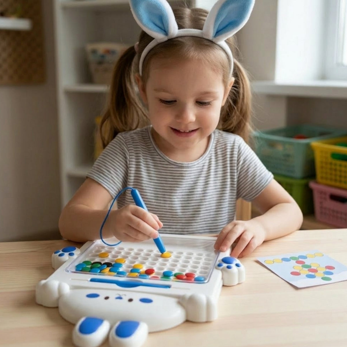 Woopie Magnetic Board Til Børn Montessori Magpad Rabbit
