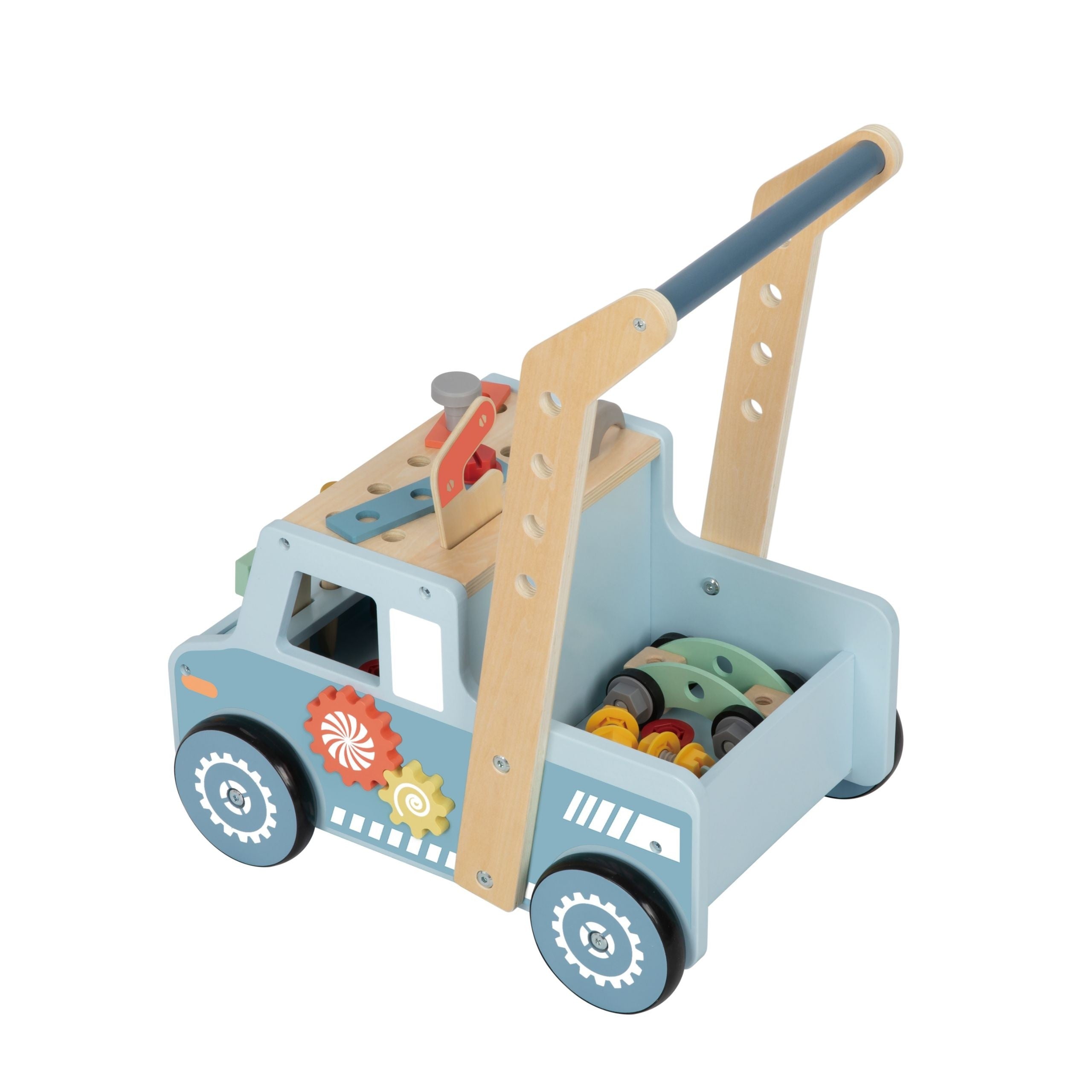 Tooky Toy Walker Car Mini Stem Workshop in legno