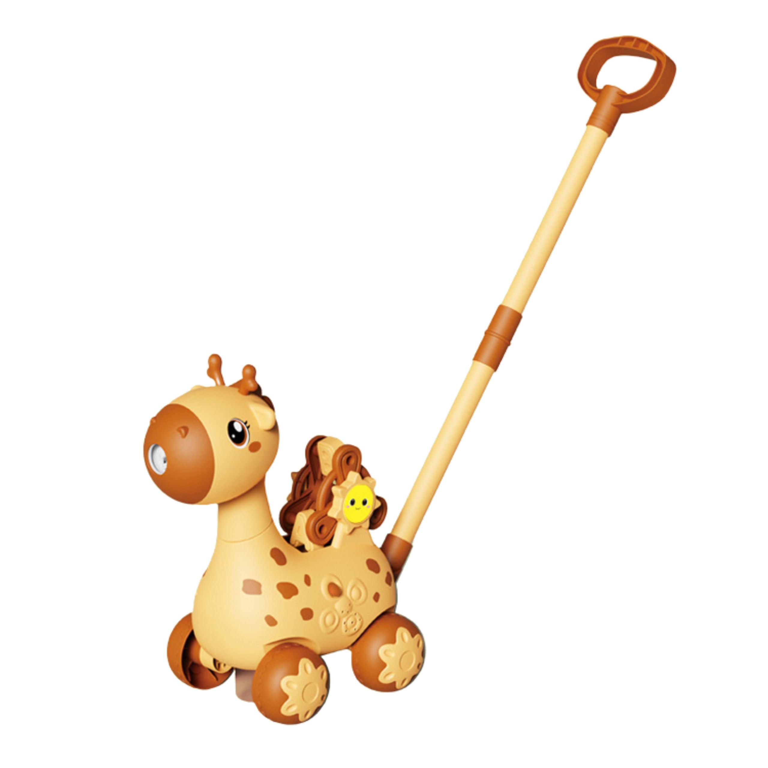 Woopie Giraffe Pusher 2-in-1 Bubble Machine For Kids
