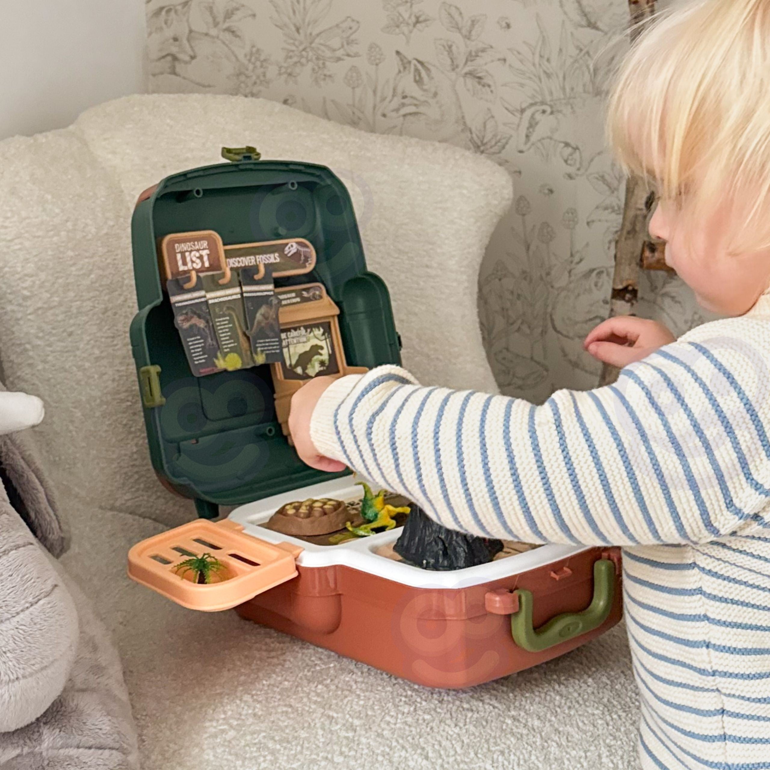 Куфар Woopie Dinosaur World Suitcase - Образователен комплект изследовател на динозаври