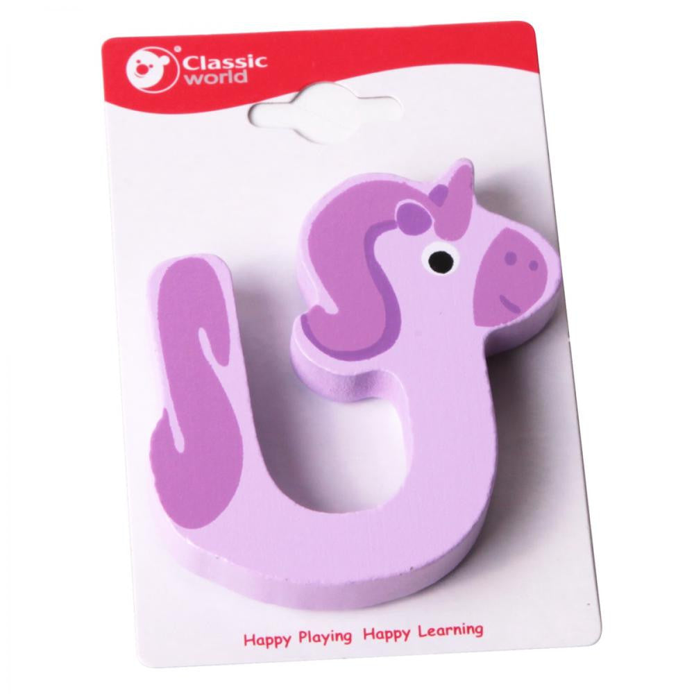Classic World Wooden Letter U