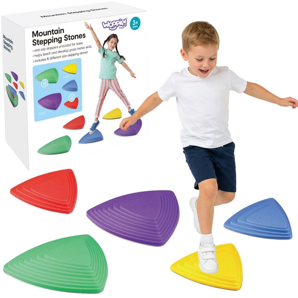 Oiliúint Iarmhéid Woopie Sensory Stones Frith-duillín 6 ríomhaire.