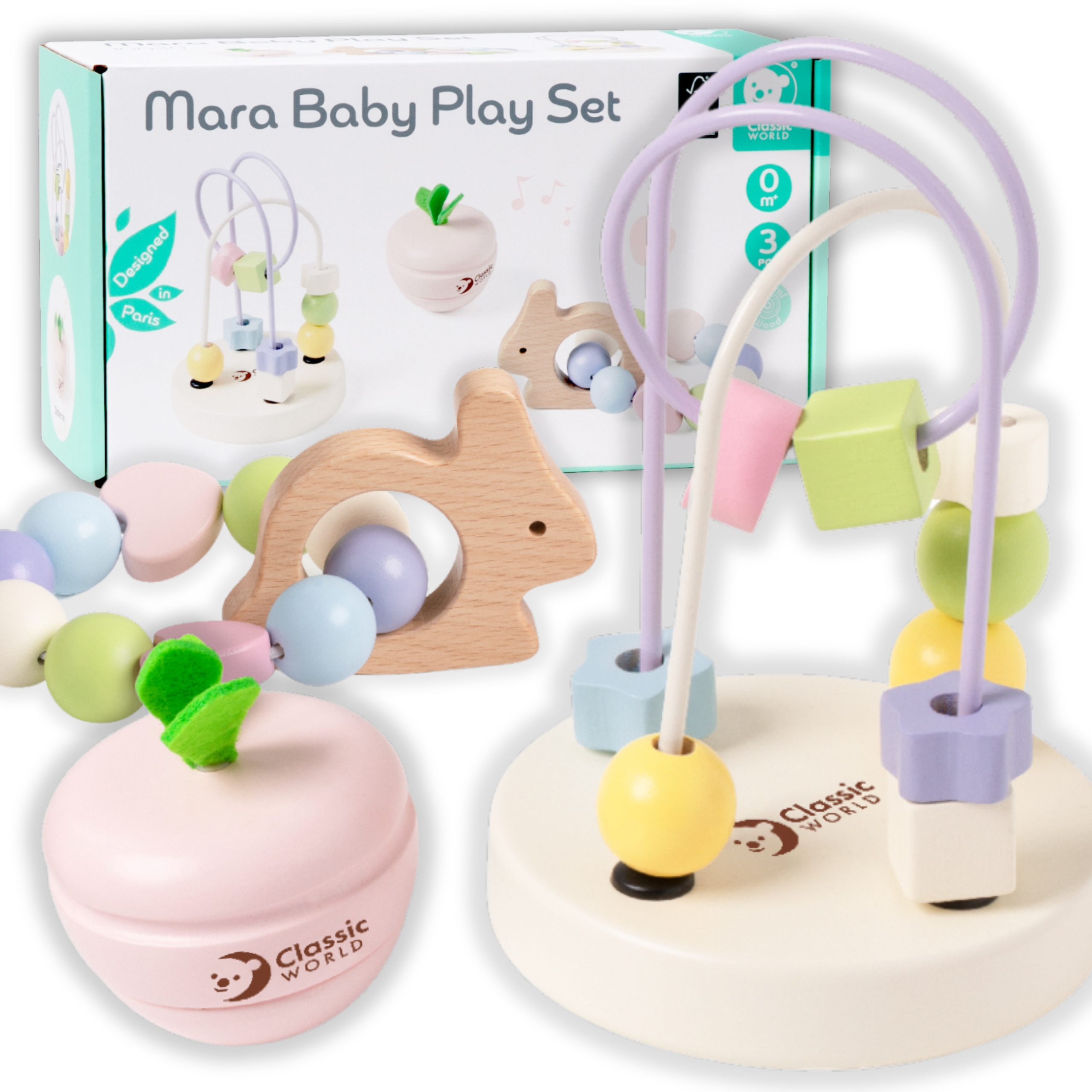 Classic World Pastel Motor Set For Babies Box First Toys From Birth