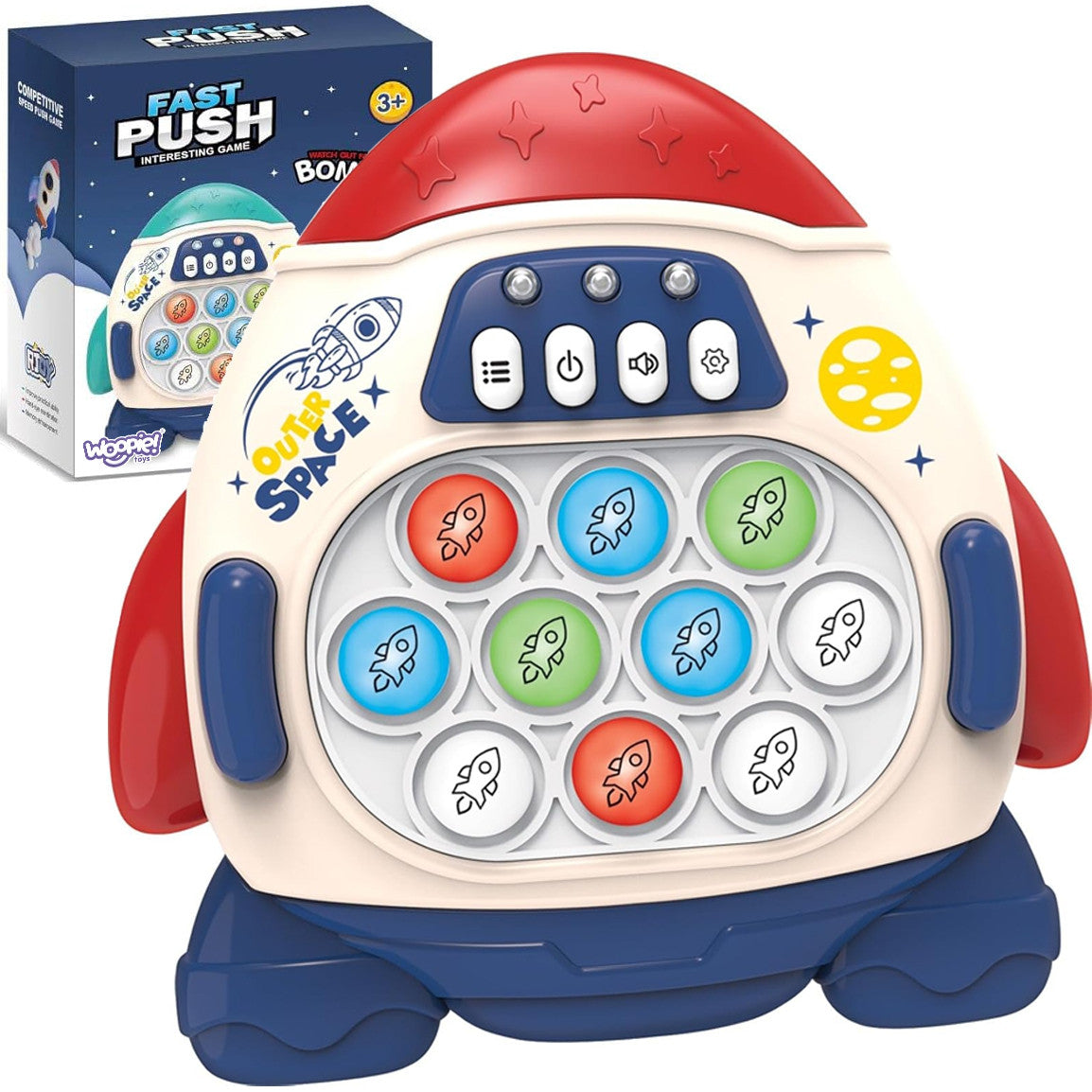 Woopie Pop It Електронна антистрес аркадна игра Red
