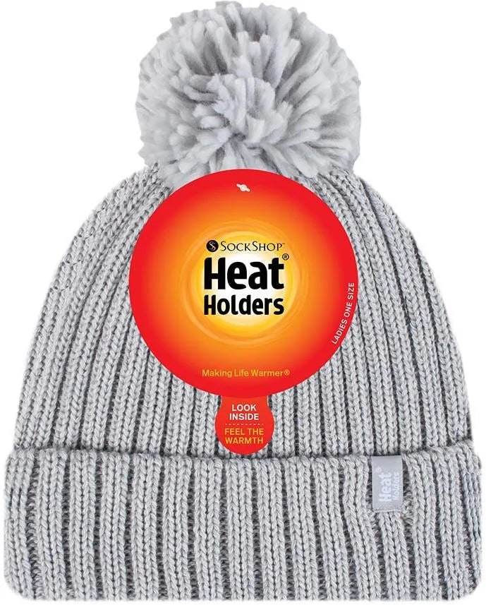 Gorro de invierno para mujer heatholders arden gris claro