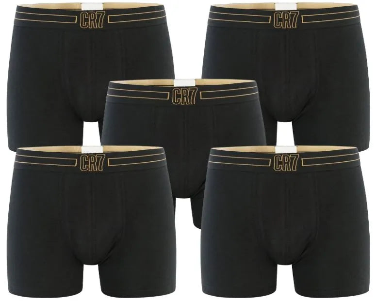 Boxers Cr7 Hombre Cristiano Ronaldo Boxershort 5-pack Negro-oro Negro
