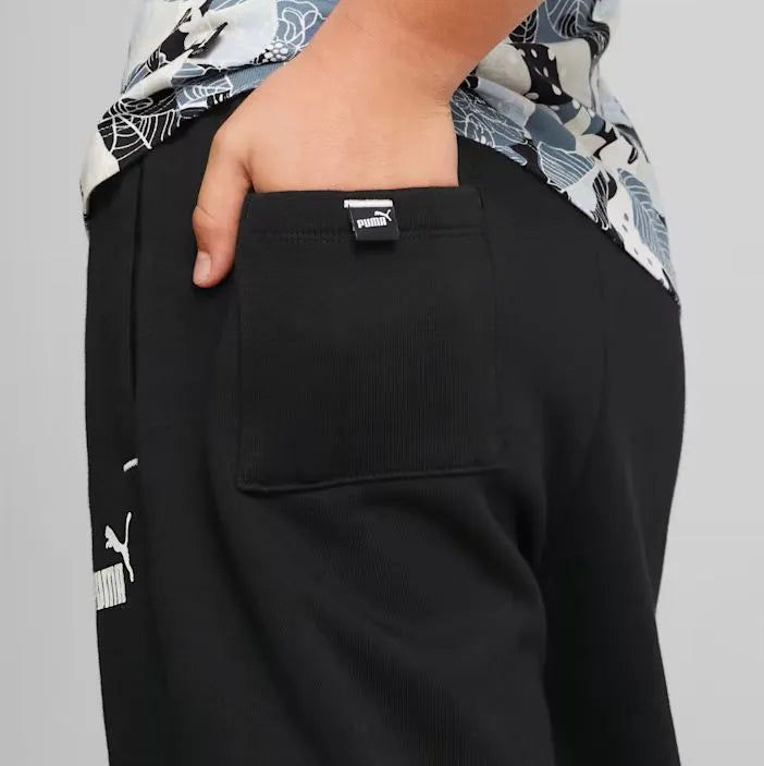 Kinder-Trainingsanzug Puma Power Colorblock Pant Jr Schwarz
