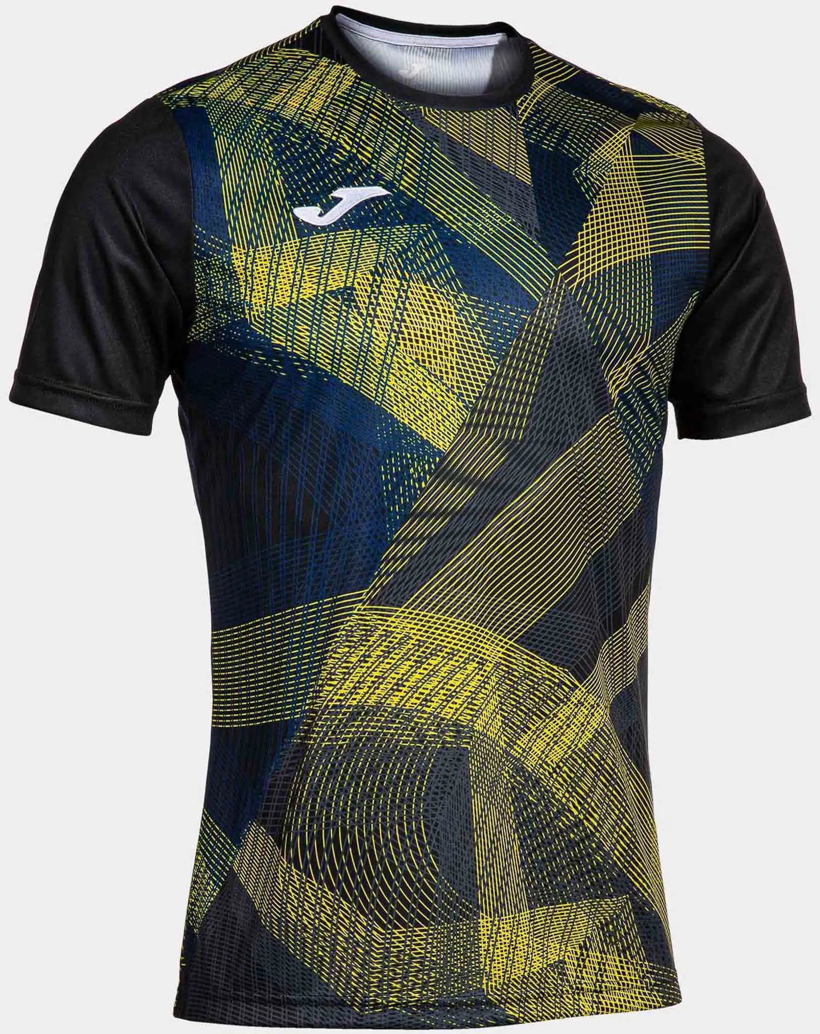 Joma team tričko s rukávom čierno-žlté m