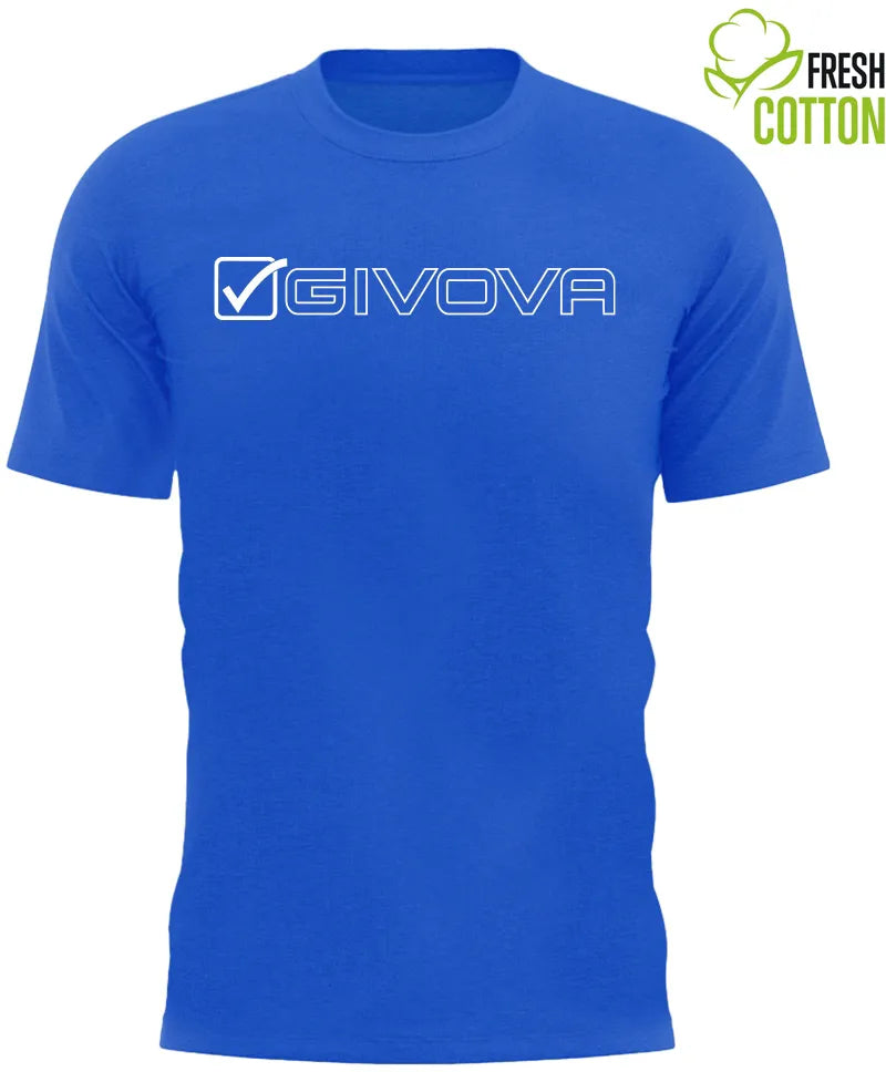 Cotton t-shirt givova mondo royal blue - XL