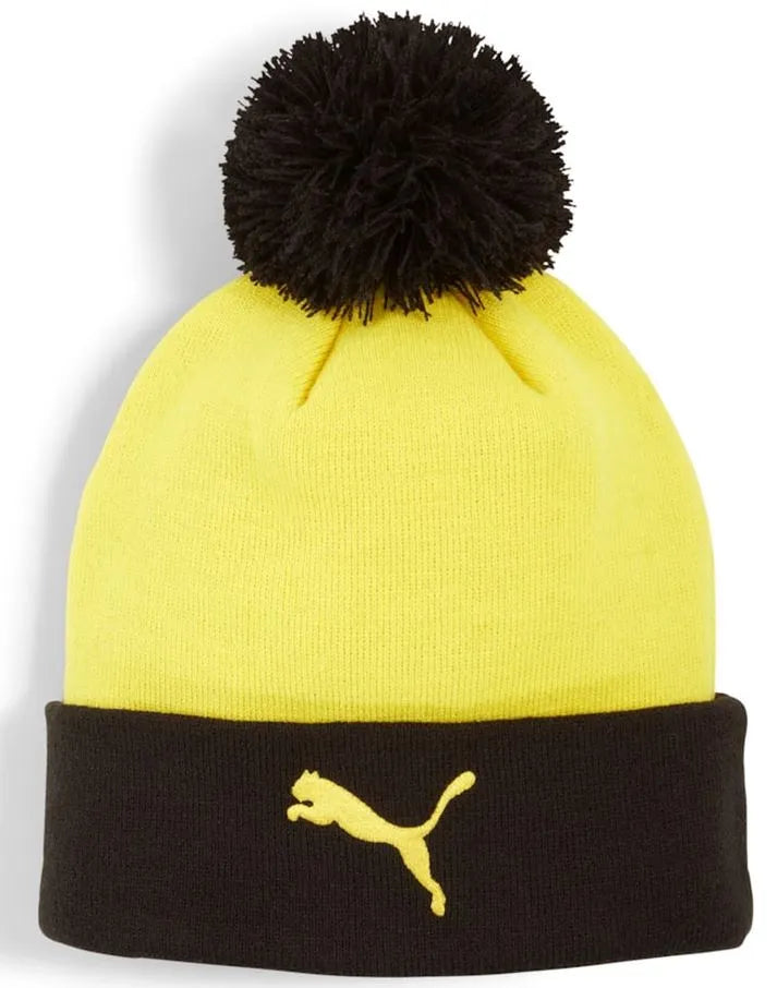 Cap Puma Bvb Borussia Dortmund Ess Pom Beanie Geel Aosach