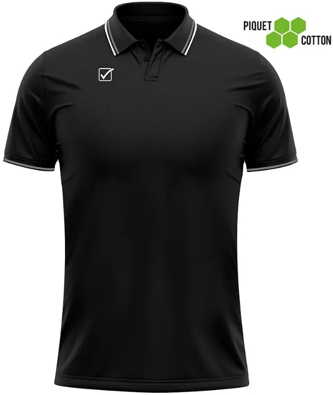 Tricou Polo Givova Negru-alb Negru