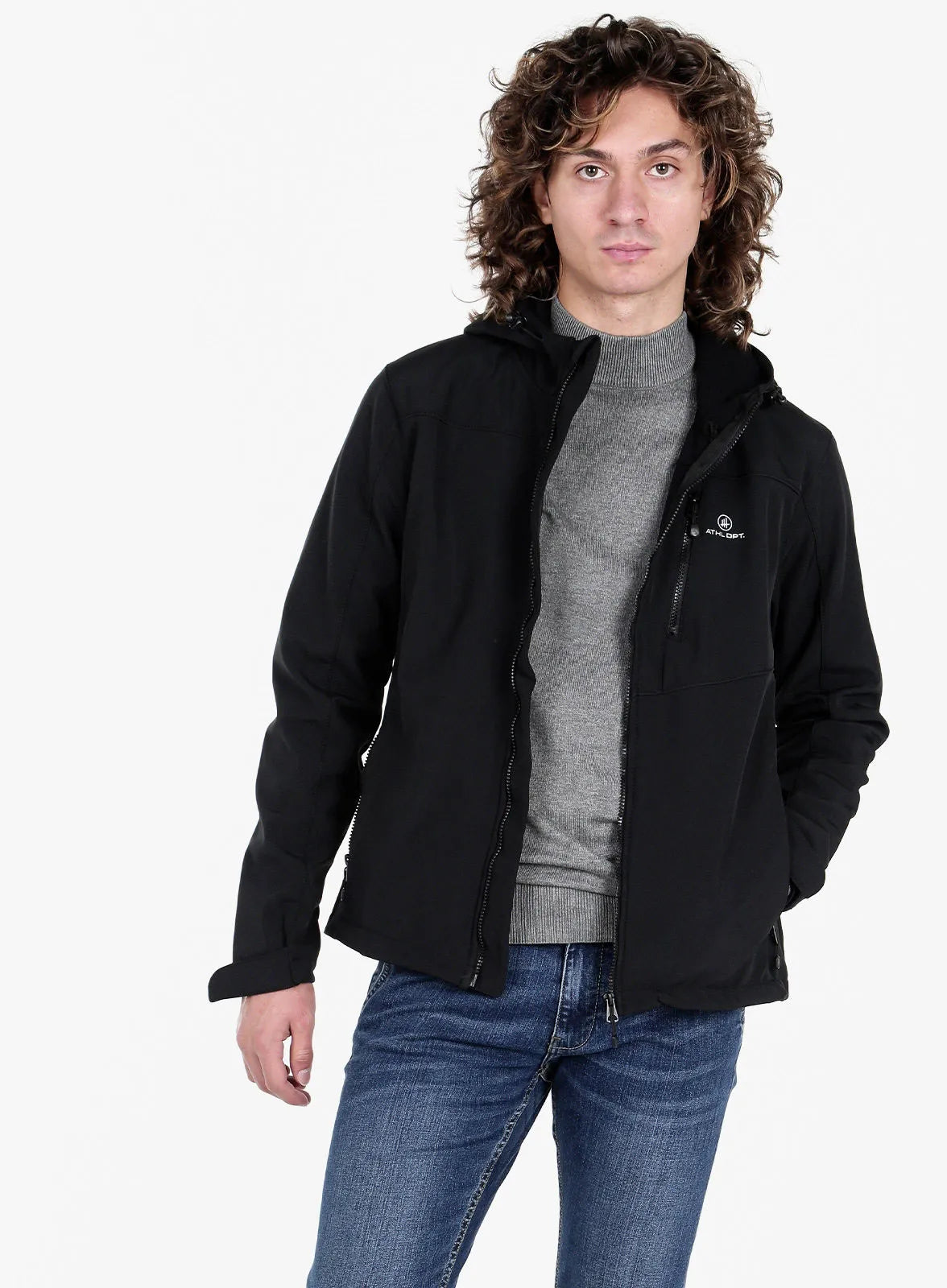 Softshell-jas voor heren Athl. Dpt Hermes Zwart