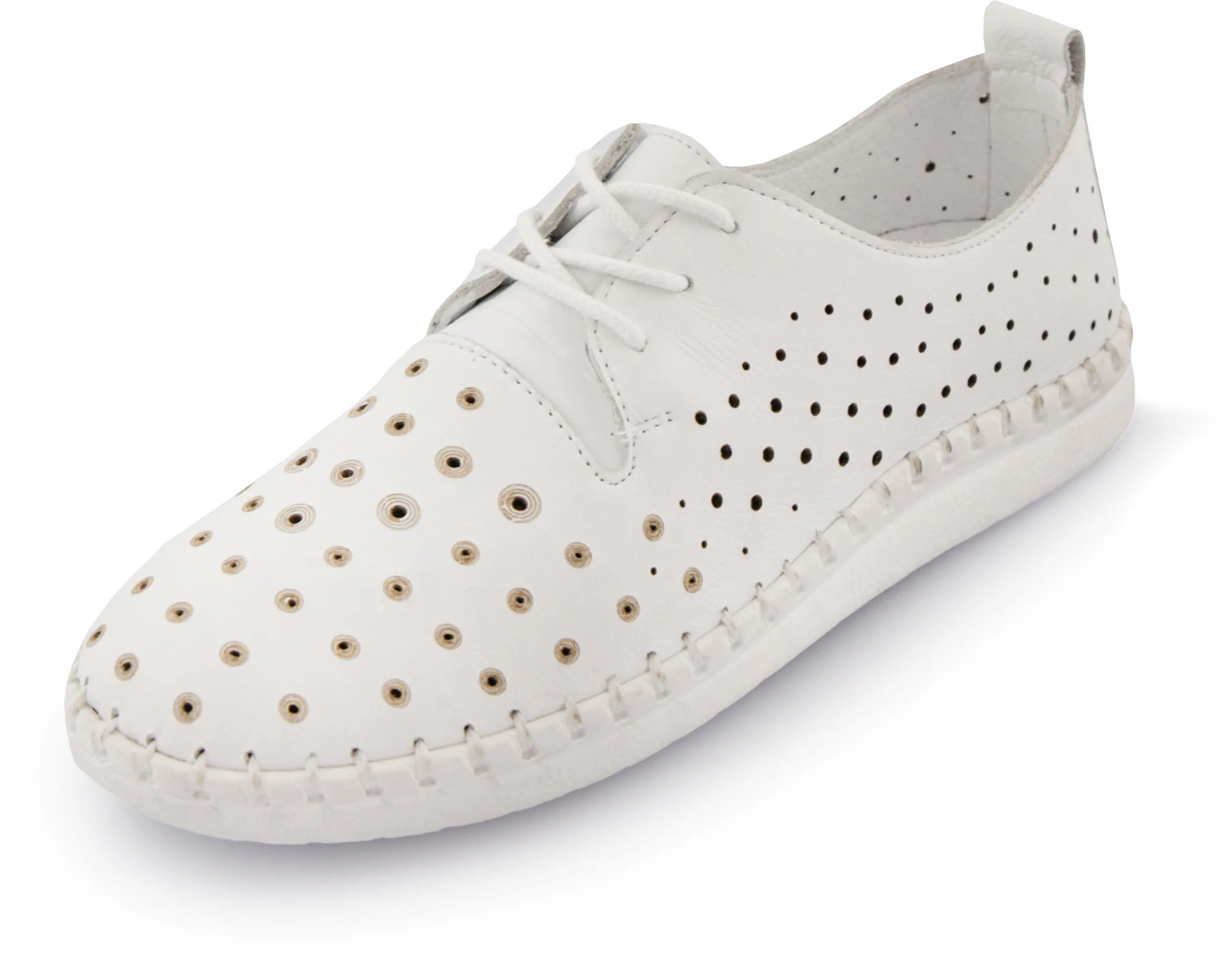 Chaussures d'été en cuir pour femmes nell blanc 41