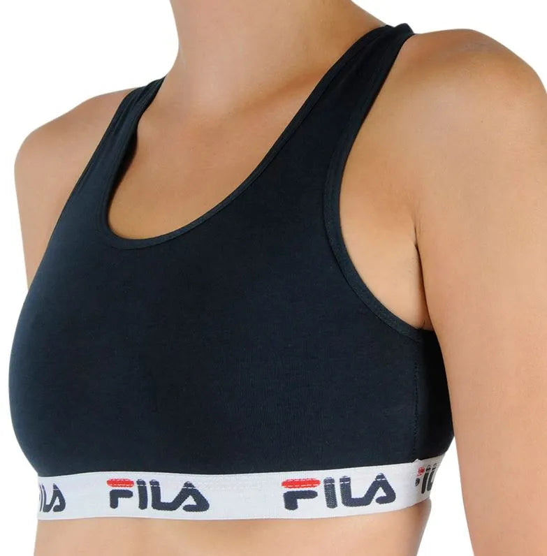 Sutiã de menina fila elástico azul marinho 128-134