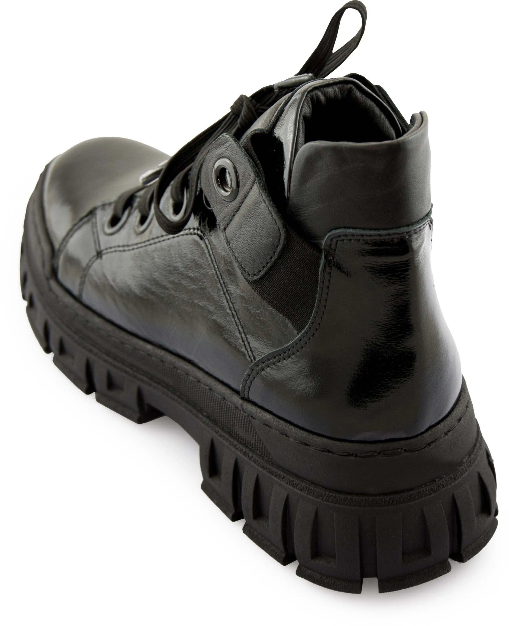 Damen-Lederschuhe Nell 157 Schwarz