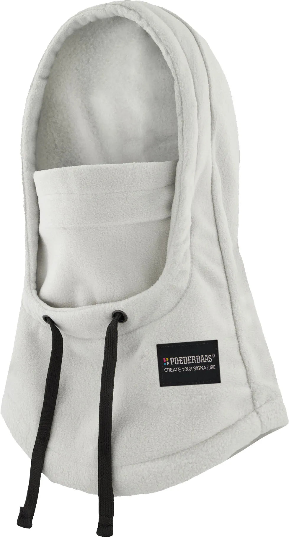 Zimná kukla poederbaas fleecová kukla na tvár šedá