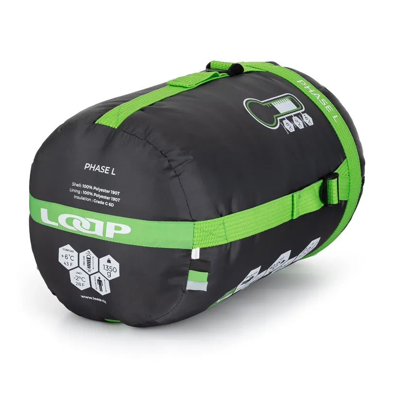 Sac de dormit pentru femei Loap Phase L Gri L-stânga Fermoar