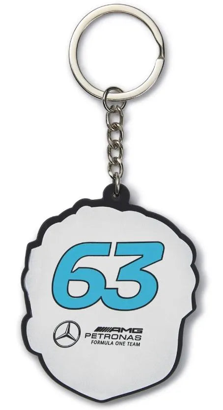 Portachiavi caricatura Mercedes Mapf1 Fw Gr Blu