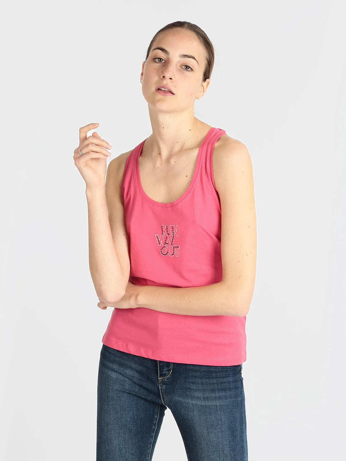 Damen-Tanktop Athl. Dpt Chloe Fuchsia Pink 2xl