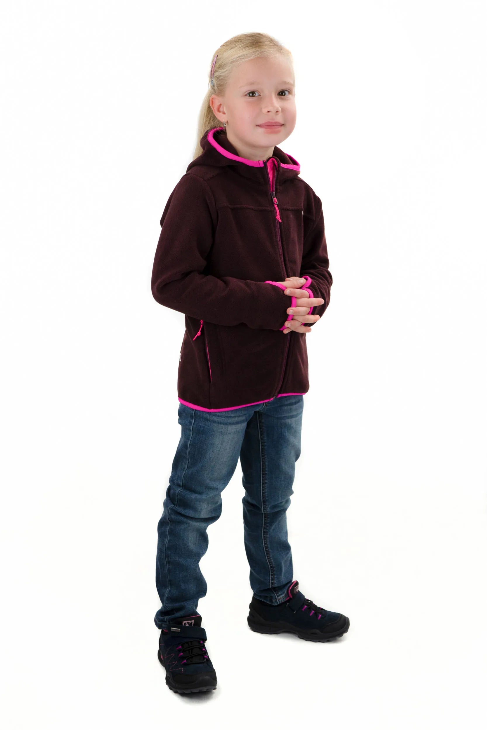 Kinder-Hoodie Loop Qwaro Lila