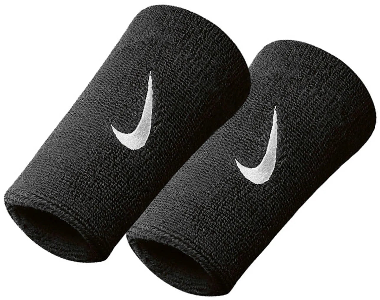 Nike Swoosh Doublewide Wristbands Pink Black-white